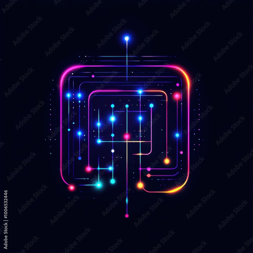 Unique emblem representing the power of data-driven intelligence in modern times Unique emblem representing the power of data-driven intelligence in modern times