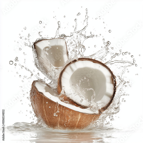 Coconut with Water Splash photo