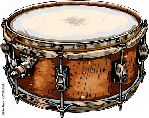 Close up of a snare drum