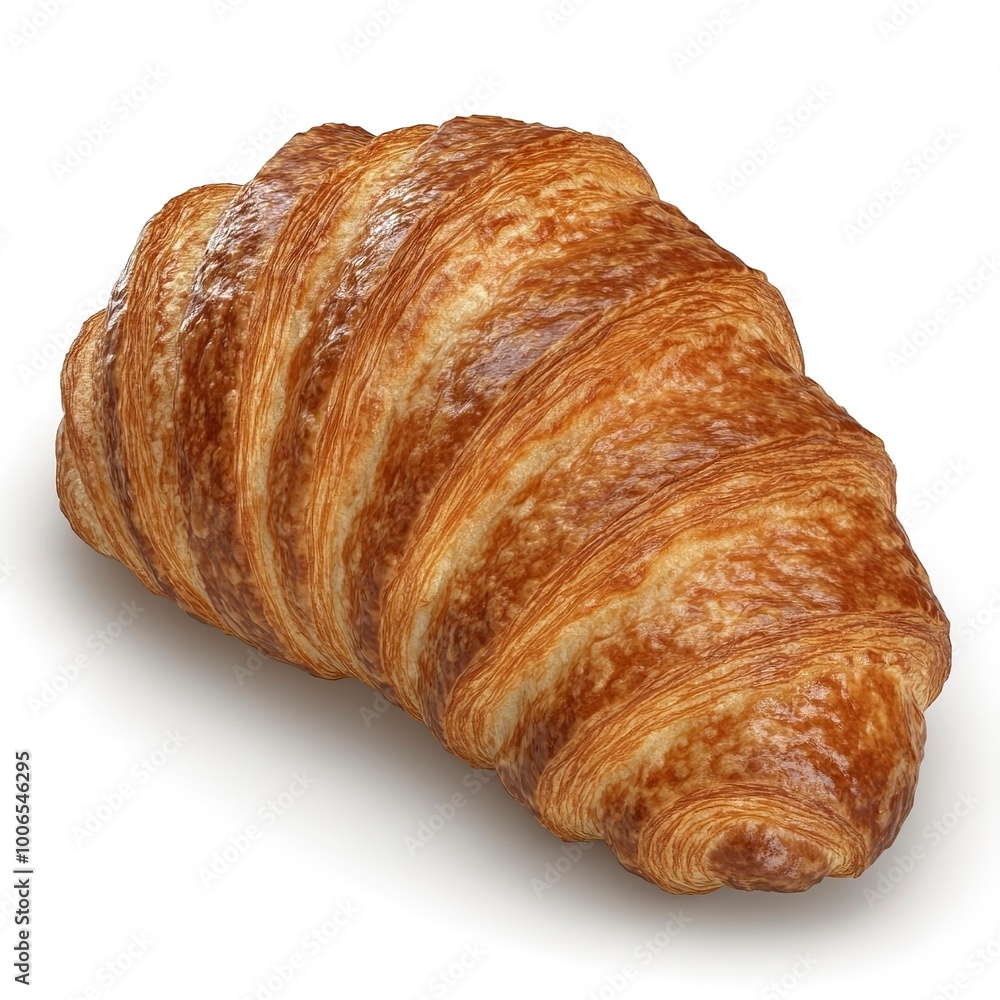Fresh croissant on a white background. Isolated Fresh croissant on a white background. Isolated