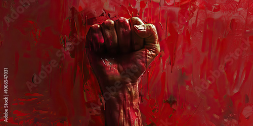 Indignation (Dark Red): A raised fist symbolizing anger or righteous anger.