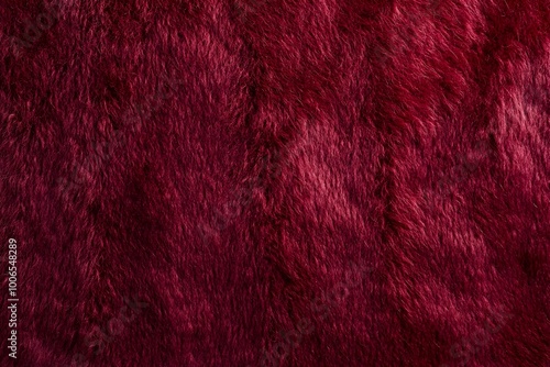 Luxurious burgundy mohair fabric with a soft lofty and plush textured surface creating a rich sumptuous and sensual visual backdrop