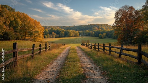 Autumnal Country Road