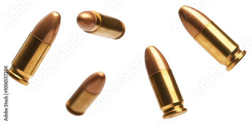 Obraz na płótnie PNG Bullets ammunition background white.