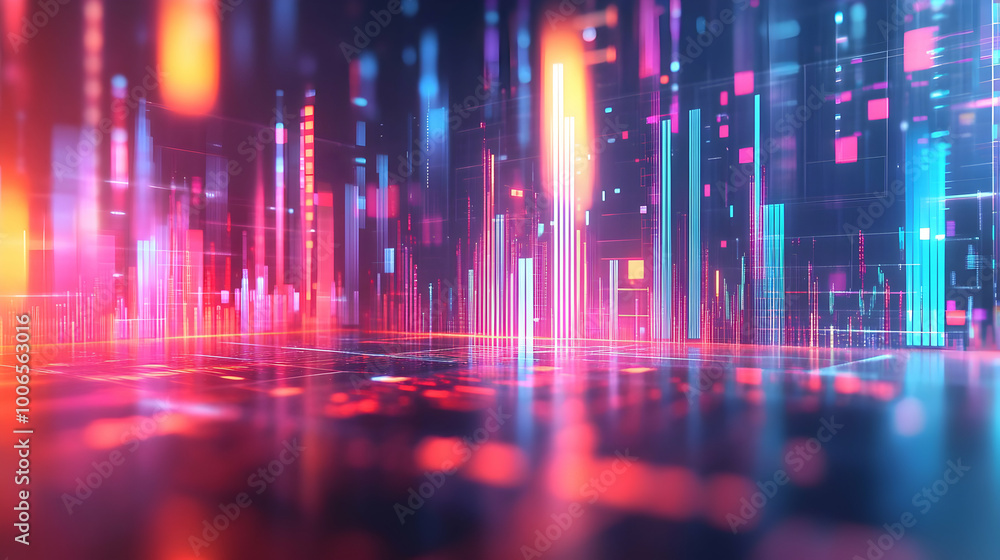 3D Holographic Financial Charts and Compliance Icons on Soft Abstract Background for Business Advertising - Modern and Professional Aesthetic 3D Holographic Financial Charts and Compliance Icons on Soft Abstract Background for Business Advertising - Modern and Professional Aesthetic