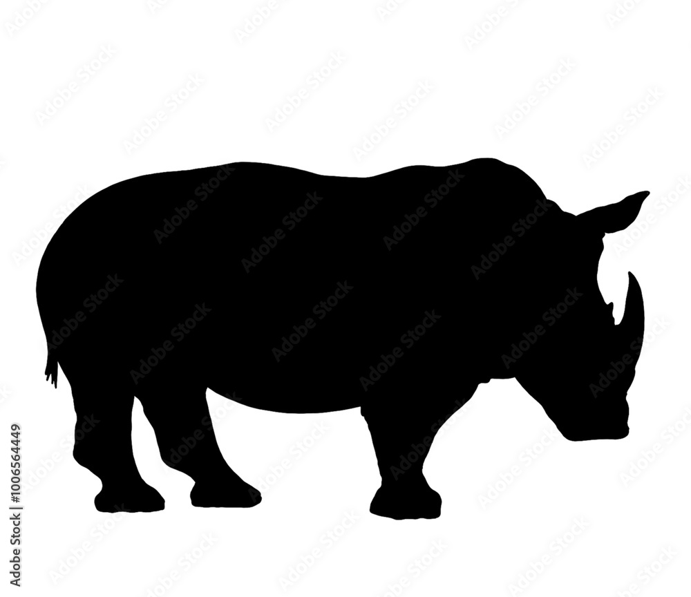 rhino isolated on white rhino isolated on white