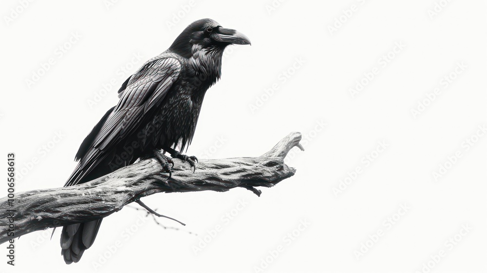Fototapeta premium Raven on Branch