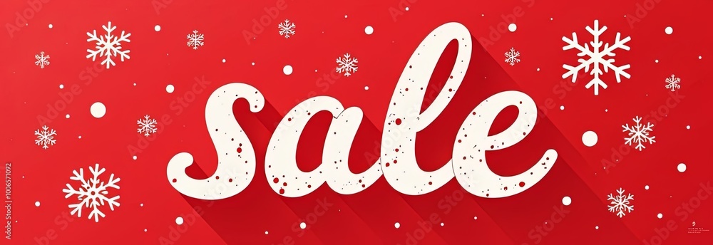 Winter Sale lettering in white letters on a red background surrounded by snowflakes. Poster for the store, discounts in the store.Christmas shopping concept. Winter Sale lettering in white letters on a red background surrounded by snowflakes. Poster for the store, discounts in the store.Christmas shopping concept.