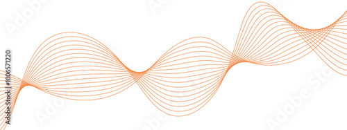 Abstract background with striped ribbons vector background with lines. wave shape is clearly visible and has smooth curves to represent different sounds. Modern technology background, wave design.