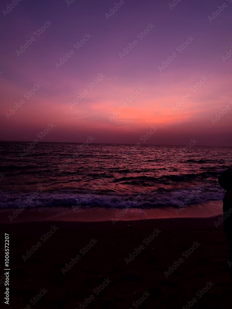 Fototapeta premium sunset on the beach