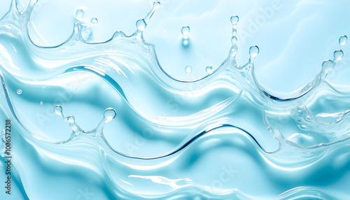 Smooth transparent liquid background photo