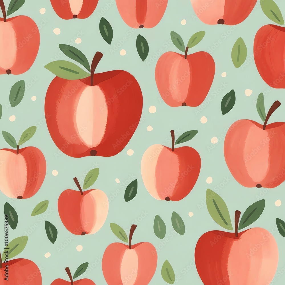Red Apples Pattern Red Apples Pattern