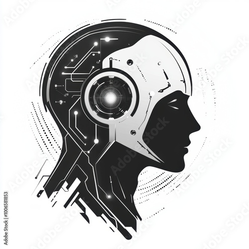 Wallpaper Mural Modern logo design showcasing transformative nature of AI Torontodigital.ca