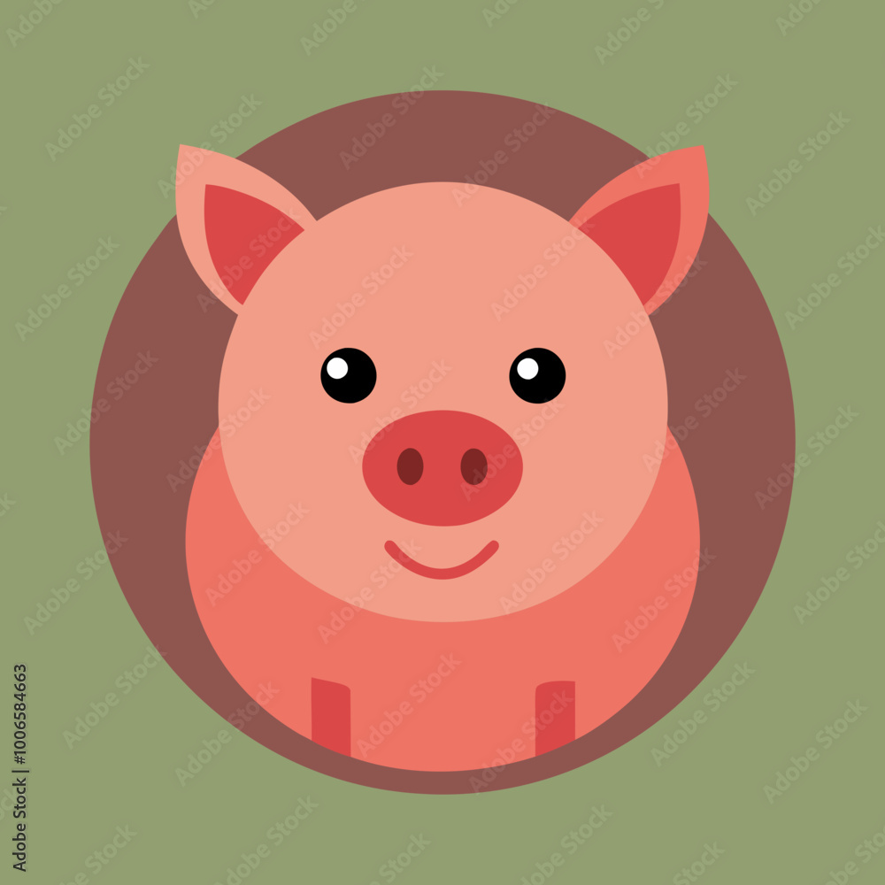 Playful Pig Zodiac Icon Vector Illustration Representing Good Fortune and Joy in Your Artwork
Playful Pig Zodiac Icon Vector Illustration Representing Good Fortune and Joy in Your Artwork