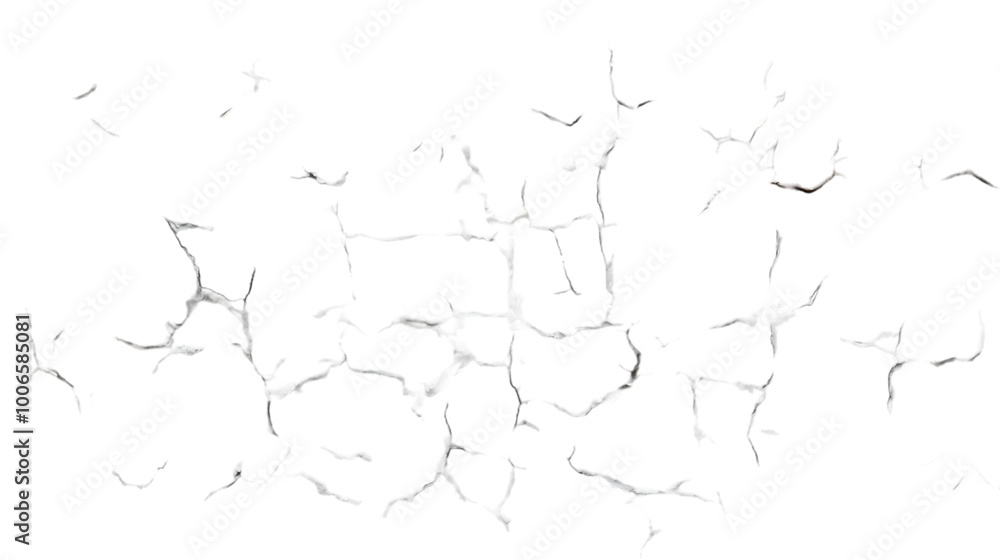 Abstract Background of White Cracks on Black Abstract Background of White Cracks on Black