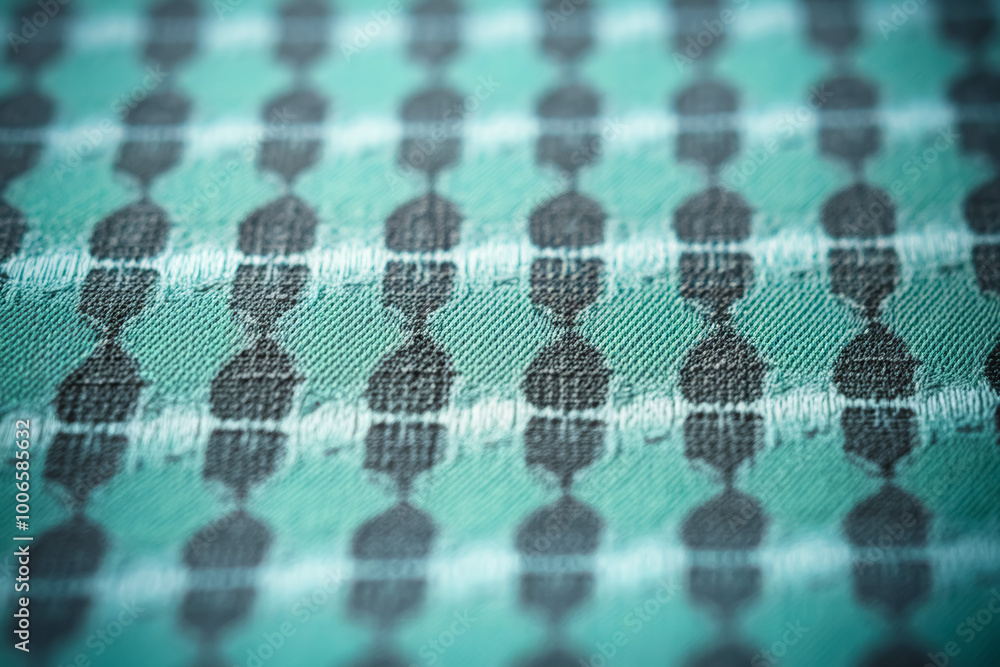 Fototapeta premium Minimal printed cloth texture background, close up shot.