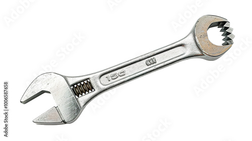 Adjustable Wrench isolated on transparent background, PNG photo