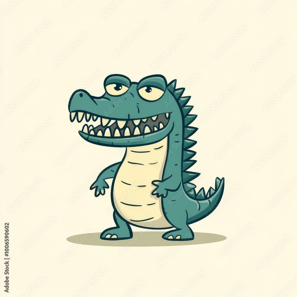 stickers with cute animals with different emotions. drawing of animal on a light background front view. autumn and winter drawings with animals. funny crocodile isolated on background stickers with cute animals with different emotions. drawing of animal on a light background front view. autumn and winter drawings with animals. funny crocodile isolated on background