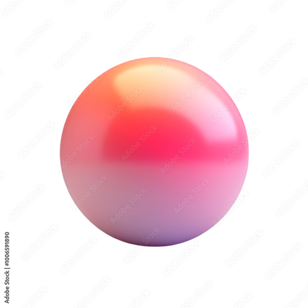 Abstract 3D Sphere with Pink and Orange Gradient on Black Background Abstract 3D Sphere with Pink and Orange Gradient on Black Background