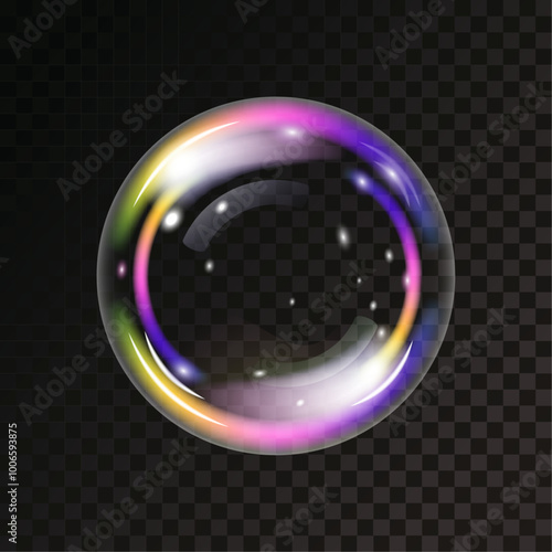 colored soap bubble