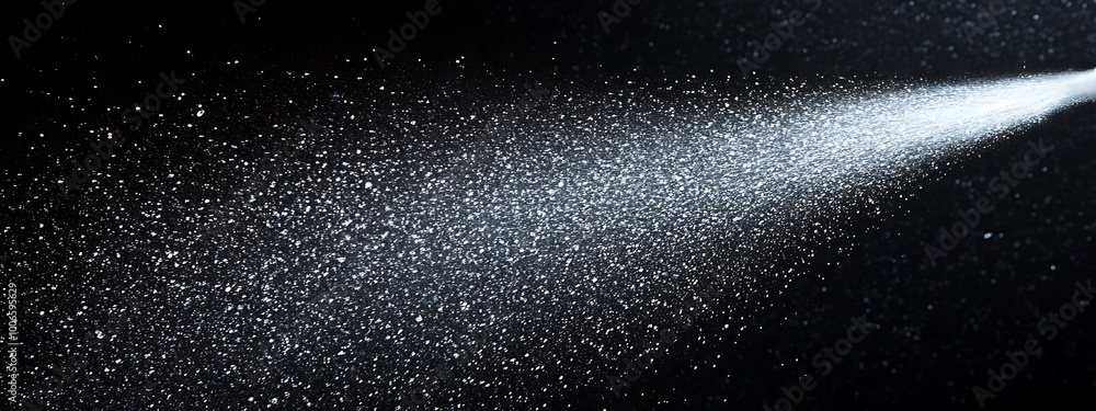 aerosol spray water, black background, aerosol spray water, black background,