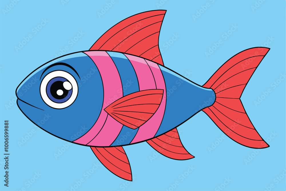Tropical fish vector cartoon icon. Isolated cartoon icon aquarium animals .Vector illustration tropical fish Tropical fish vector cartoon icon. Isolated cartoon icon aquarium animals .Vector illustration tropical fish