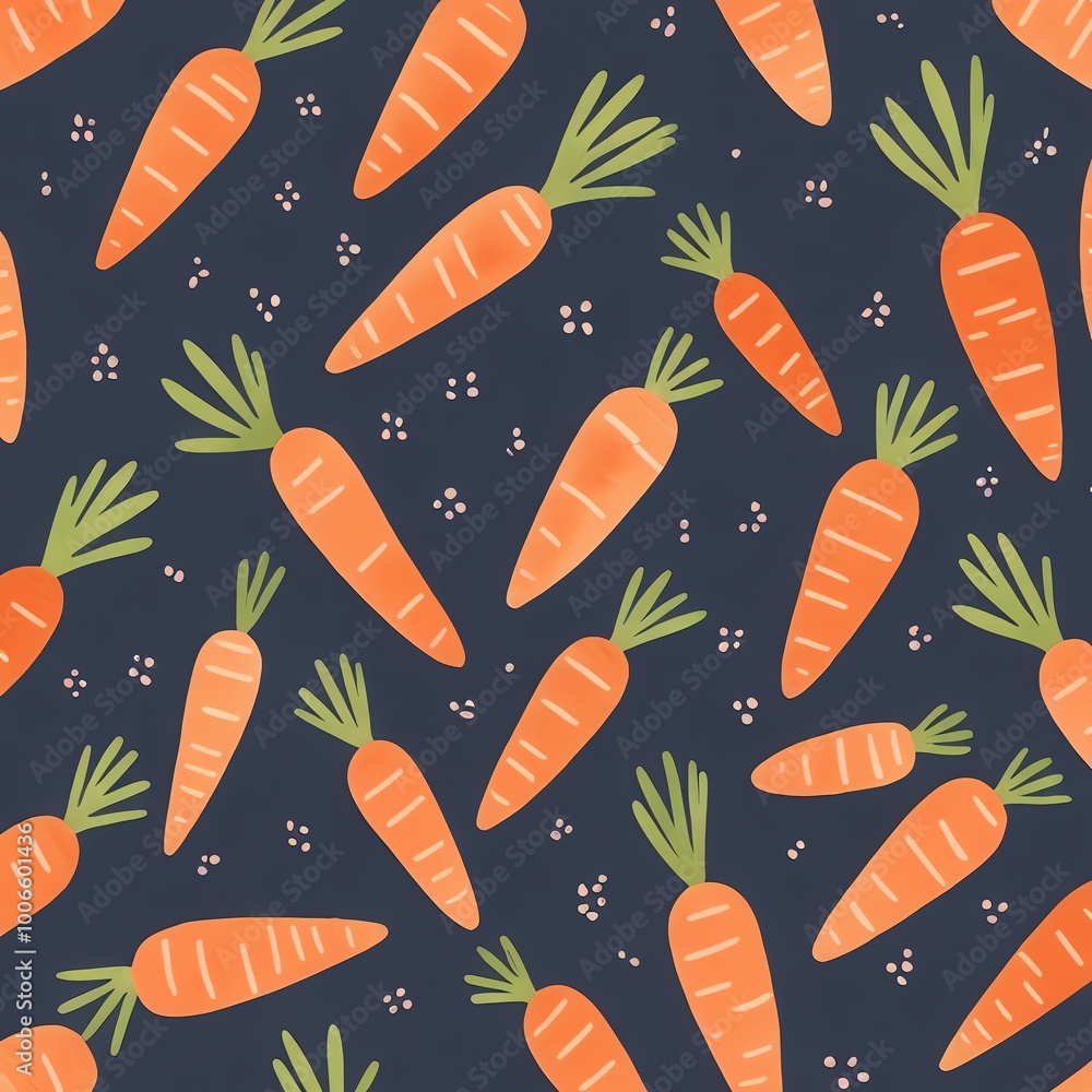 Carrots Seamless Pattern Carrots Seamless Pattern