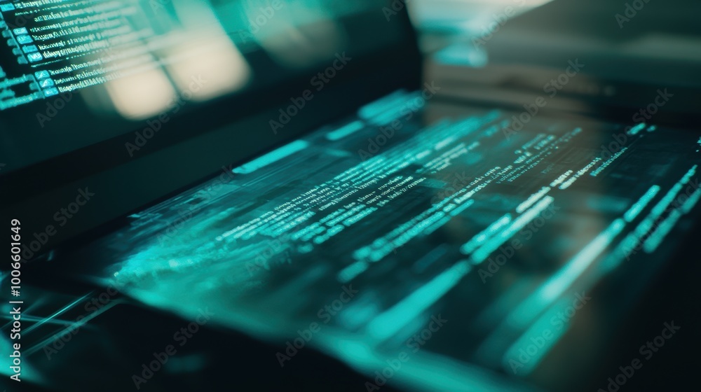 Computer screen showing lines of code in green font color Computer screen showing lines of code in green font color