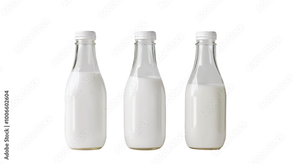 Milk Bottle isolated on transparent background, PNG Milk Bottle isolated on transparent background, PNG