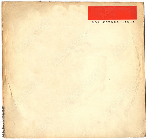 Collectors Issue unter rotem Kasten Rechteck - Vinyl 7-Inch Single Hülle Schallplattenhülle