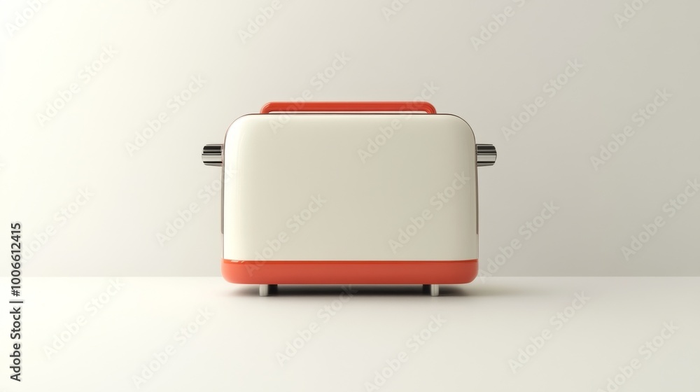 Realistic Toaster on a White Background Realistic Toaster on a White Background