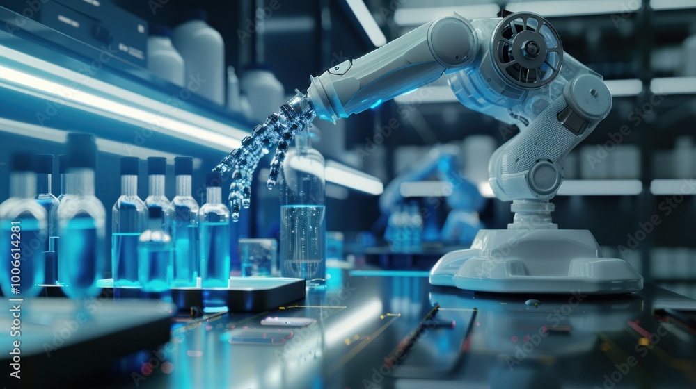 Robotic Arm in a Laboratory Setting Robotic Arm in a Laboratory Setting