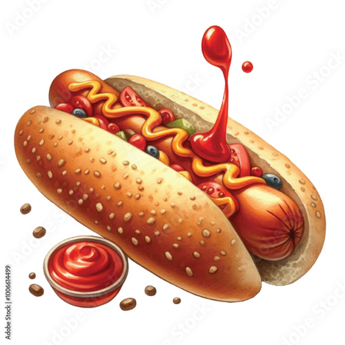 Hot Dog With Mustard
