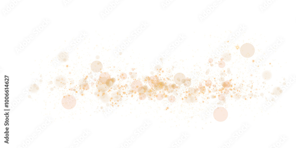 A luminous bokeh that gently shimmers with golden light. Light abstract glowing lights. Glowing bokeh effect isolated. Christmas background made of glowing dust. PNG. A luminous bokeh that gently shimmers with golden light. Light abstract glowing lights. Glowing bokeh effect isolated. Christmas background made of glowing dust. PNG.