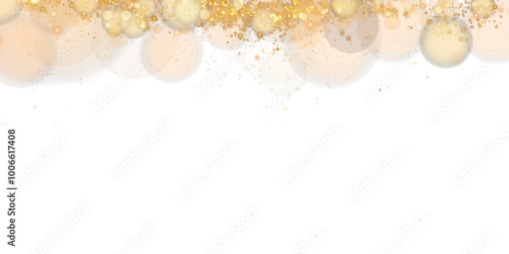 A luminous bokeh that gently shimmers with golden light. Light abstract glowing lights. Glowing bokeh effect isolated. Christmas background made of glowing dust. PNG. A luminous bokeh that gently shimmers with golden light. Light abstract glowing lights. Glowing bokeh effect isolated. Christmas background made of glowing dust. PNG.