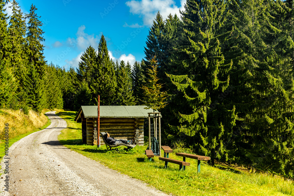 Herbstliche Wanderung durch den wunderschönen Thüringer Wald über den Kickelhahn bei Ilmenau - Thüringen - Deutschland
