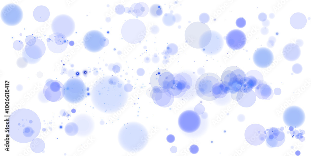 A luminous bokeh that gently shimmers with blue and purple light. Light abstract glowing lights. Glowing bokeh effect isolated. Christmas background made of glowing dust. PNG A luminous bokeh that gently shimmers with blue and purple light. Light abstract glowing lights. Glowing bokeh effect isolated. Christmas background made of glowing dust. PNG