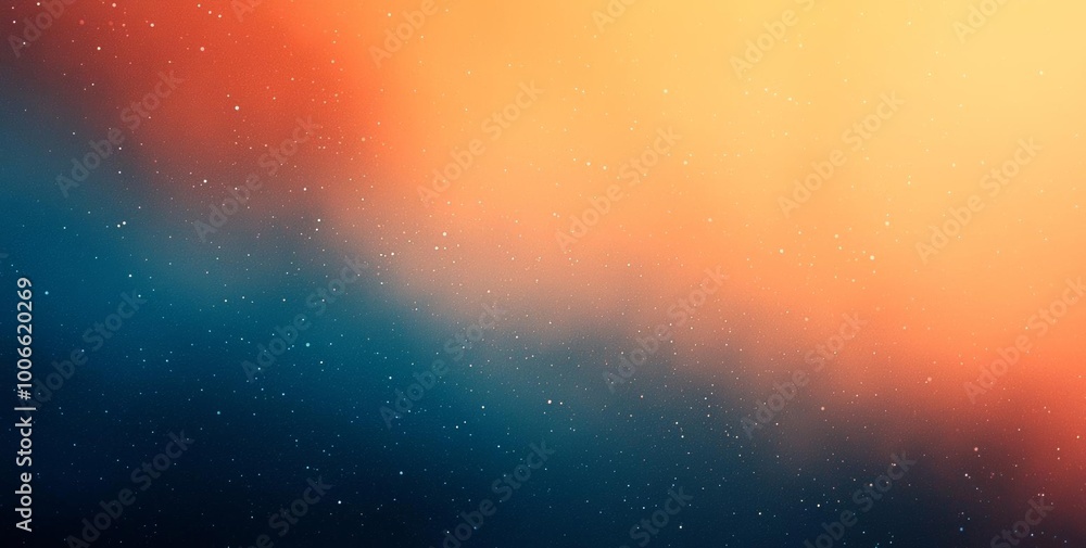 Fototapeta premium Hyber realistic photo of Dark grainy gradient background orange white blue teal blurred noise texture header poster banner landing page backdrop design , copy space for text,