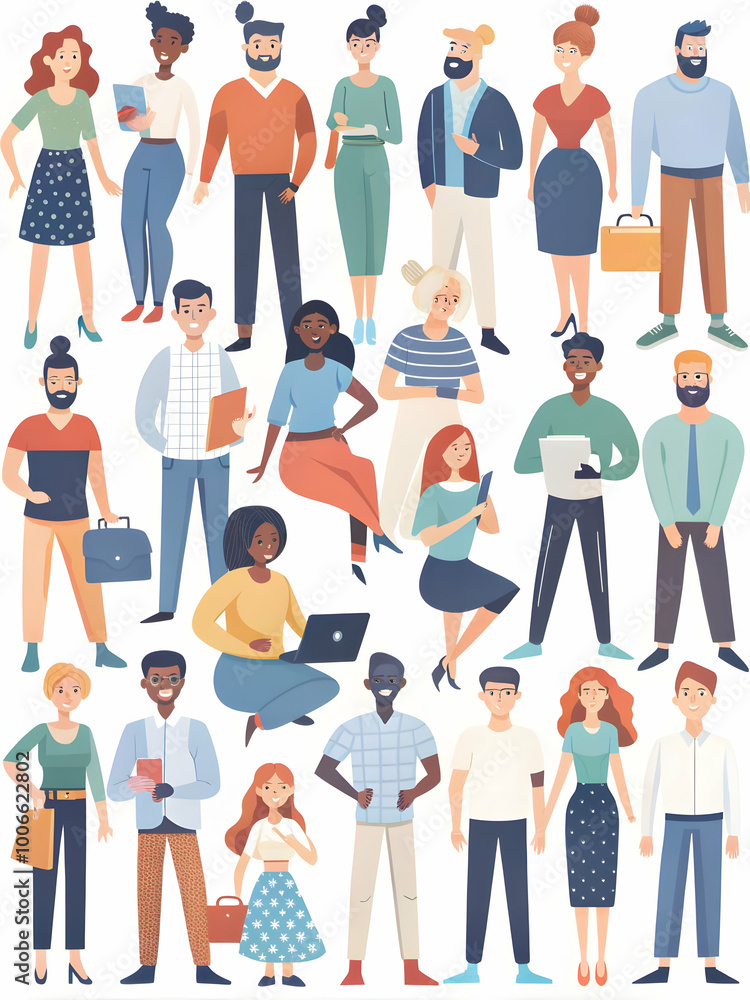 Seamless Flat Cartoon Support Group Background Design: Diverse Community Circles in Vector Illustration for Business Use Seamless Flat Cartoon Support Group Background Design: Diverse Community Circles in Vector Illustration for Business Use