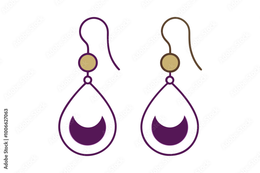 Stunning Outlined Pearl Drop Earrings in Minimalist Style with Vector Illustration
Stunning Outlined Pearl Drop Earrings in Minimalist Style with Vector Illustration