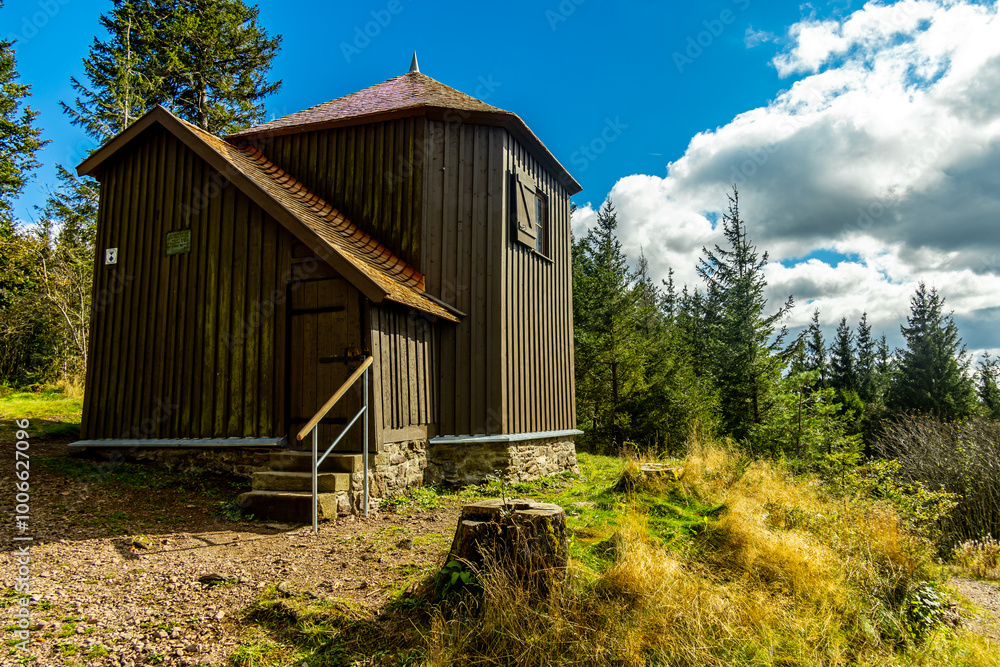 Herbstliche Wanderung durch den wunderschönen Thüringer Wald über den Kickelhahn bei Ilmenau - Thüringen - Deutschland Herbstliche Wanderung durch den wunderschönen Thüringer Wald über den Kickelhahn bei Ilmenau - Thüringen - Deutschland