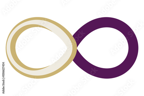 Wallpaper Mural Elegant Outline of Infinity Ring Featuring Beautiful Vector Art
 Torontodigital.ca