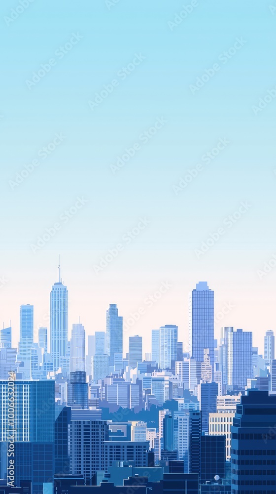A stunning skyline at dusk featuring tall buildings against a clear blue sky, showcasing urban beauty and modern architecture. A stunning skyline at dusk featuring tall buildings against a clear blue sky, showcasing urban beauty and modern architecture.