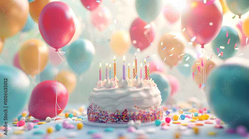 Classic Retro Birthday Party Scene
Classic Retro Birthday Party Scene