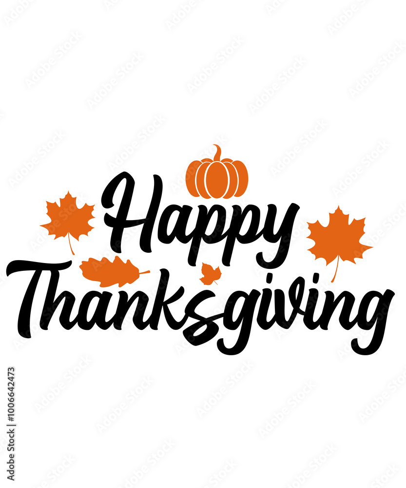 Happy Thanksgiving typography clip art design on plain white transparent isolated background for card, shirt, hoodie, sweatshirt, apparel, card, tag, mug, icon, poster or badge Happy Thanksgiving typography clip art design on plain white transparent isolated background for card, shirt, hoodie, sweatshirt, apparel, card, tag, mug, icon, poster or badge