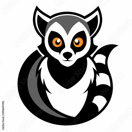 Lemur Mascot Logo Vector Illustration - SVG & Cricut Files for Graphic Design, T-Shirt Graphics