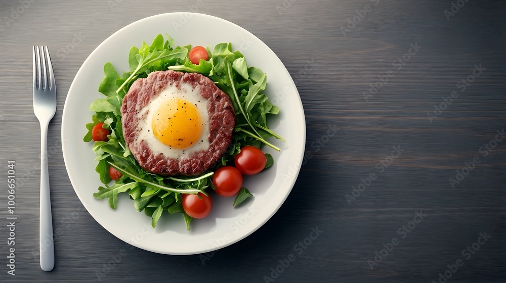 Healthy Meal with Glucose Monitoring Device Representing Balanced Diet for Diabetes Healthy Meal with Glucose Monitoring Device Representing Balanced Diet for Diabetes