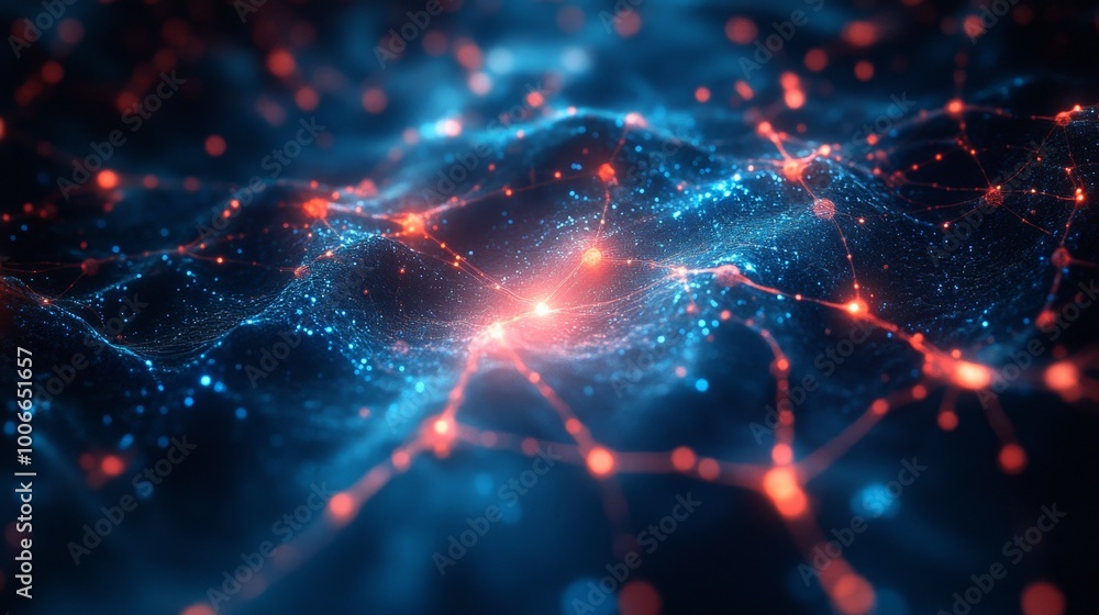 Naklejka premium Abstract Digital Network.