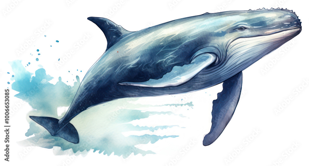 Obraz premium PNG Whale animal mammal fish.