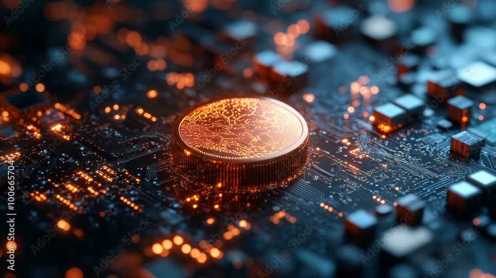 Brain Chip Circuit Board. Brain Chip Circuit Board.